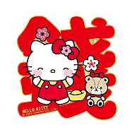 【SANRIO】三麗鷗Hello Kitty 美樂蒂 酷洛米 立體剪紙門貼(春聯 窗貼 門貼) SWT22501-錢花不完