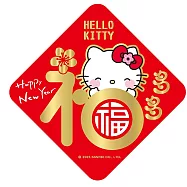 【SANRIO】三麗鷗Hello Kitty 美樂蒂 酷洛米 立體剪紙門貼(春聯 窗貼 門貼) SWT22508-福多多