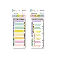 節奏 TEMPO 馬卡龍色 平頭/箭頭 10x44mm 索引標貼 24包/組 TP-406/TP-407 平頭 TP-406
