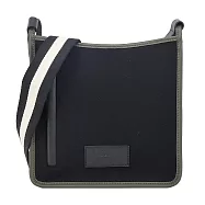 LONGCHAMP LE FOULONN&Eacute;系列氈製羊毛寬背帶直式斜背包(小) 黑