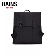 RAINS MSN Bag W3 經典防水雙扣環後背包(13300) Black