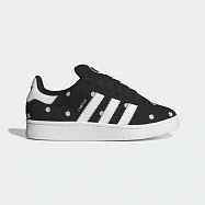 Adidas Campus 00s W [IF9640] 女 休閒鞋 經典 復古 刺繡 小雛菊 三葉草 黑白 23cm 黑/白