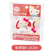 日本AI PLANNING三麗鷗Sanrio壓克力橡膠綁髮圈K-1820(2入;可選:凱蒂貓Hello Kitty.酷洛米.美樂蒂.大耳狗.帕恰狗)髮飾 凱蒂貓