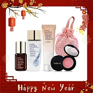 ESTEE LAUDER 雅詩蘭黛 蛇年好運旅行保養組[護唇膏+乖乖乳+特潤+原生露]-新年情人禮品-公司貨