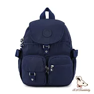 B.S.D.S冰山袋鼠 - 時光旅人 - 知性加大款附插袋後背包【B0015-B】 藍色