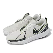 Nike 籃球鞋 G.T. Cut 3 GS 大童 女鞋 米白 黑 螢光黃 運動鞋 氣墊 緩震 FD7033-005 25cm BEIGE/BLACK