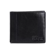 Lynx - 美國山貓進口牛皮左右翻9卡短皮夾-共2色 藍色