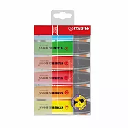 【STABILO】思筆樂 BOSS ORIGINAL 波士經典螢光筆 6色組 / 盒 70/6