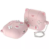 AirPods 4 貓咪造型保護殼 耳機保護殼 粉色