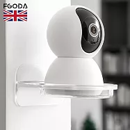 【英國FGODA】免鑽釘攝影機/監視器壁掛支架-3入- 透白