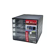 【SDI 手牌】A4 桌上型 四層 /五層 資料櫃 6個入 /箱 1848N-四層