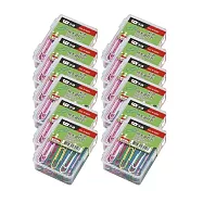 【SDI 手牌】50mm 彩色 特大 迴紋針 塑膠盒 50支入盒 12盒/組 0795H