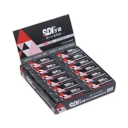 【SDI 手牌】輕感 黏屑型 筆擦 61 x 21 x 11.5mm 橡皮擦 24入/盒 PE-15B