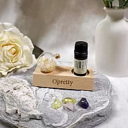 O’Pretty 歐沛媞 水晶精油能量許願組 附水晶精油能量直覺卡-任選 黃水晶+甜橙