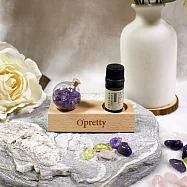 O’Pretty 歐沛媞 水晶精油能量許願組 附水晶精油能量直覺卡-任選 紫水晶+真正薰衣草