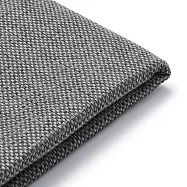 【MUJI 無印良品】【零件】高椅背和室沙發用腳凳用套/聚酯平織/灰色1入