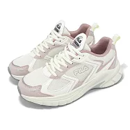 Fila 休閒鞋 Serpentuate 女鞋 米白 粉 拼接 緩衝 低筒 斐樂 5J303Z151 24.5cm BEIGE/PINK