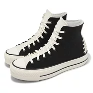 Converse 休閒鞋 Chuck Taylor All Star Lift HI 女鞋 黑 米白 厚底 經典 帆布 A12552C 22cm BLACK/WHITE