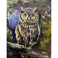 【玲廊滿藝】曾啟文-智慧之眼40x30cm