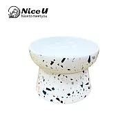 【NiceU 毛樂趣】色塊高腳寵物碗 大理石款