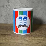 《桐鹿》茄芷系馬克杯_ 藍白拖