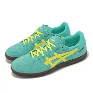 Asics 休閒鞋 Skyhand OG 男鞋 藍綠 黃 麂皮 焦糖底 復古 手球鞋 亞瑟士 1203A452301 28cm GREEN/YELLOW