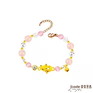 J’code真愛密碼金飾 大賺狐仙硬金寶石手鍊
