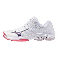 Mizuno Wave Voltage 2 [V1GC246020] 女 排球鞋 室內運動 穩定 包覆 回彈 白 紫 29.5cm 白/紫