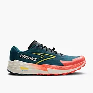 Brooks Catamount 4 [1104411D407] 男 慢跑鞋 越野 彈力 支撐 緩震 藍綠 橘 28.5cm 藍/橘