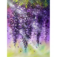 【玲廊滿藝】曾啟文-又見紫藤花季40x30cm