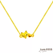 J&rsquo;code真愛密碼金飾 愛戀狐仙硬金項鍊-小