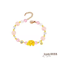 J’code真愛密碼金飾 大賺運錢象硬金寶石手鍊