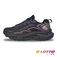 【LOTTO 義大利】女 寬楦 T MAX 全路況越野跑鞋- 23cm 黑