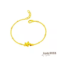 J&rsquo;code真愛密碼金飾 愛戀狐仙硬金手鍊-小