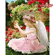 ArtLife藝術生活【DT056】花園的天使_DIY 數字 油畫 彩繪