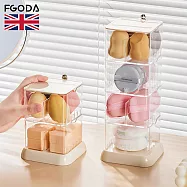【英國FGODA】美妝蛋/粉撲/化妝海綿收納盒(雙層)
