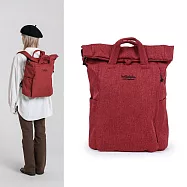 Hellolulu Tate環保多功能設計款後背包- 酒紅