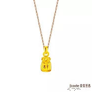 J&rsquo;code真愛密碼金飾 霞海城隍 桃花好旺御守硬金墜子-迷你款