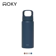 【WOKY 沃廚】輕芯鈦瓷提手運動保溫瓶600ml 晴藍
