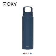 【WOKY 沃廚】輕芯鈦瓷提手運動保溫瓶850ml 晴藍