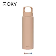 【WOKY 沃廚】輕芯鈦瓷提手運動保溫瓶850ml 畔粉