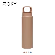 【WOKY 沃廚】輕芯鈦瓷提手運動保溫瓶850ml 曉咖