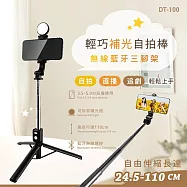 Songwin 可拆卸智能補光燈 無線藍牙/自拍桿/三腳架(24.5-110CM 伸縮桿)