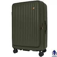 【USSARO】29吋高雅皇室系列前開式旅行箱/行李箱(軍綠) 29吋 軍綠