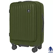 【USSARO】20吋高雅皇室系列前開式登機箱/旅行箱/行李箱(軍綠) 20吋 軍綠