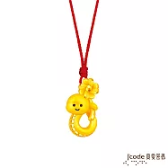 J&rsquo;code真愛密碼金飾 蛇麼都好運硬金墜子 送紅繩