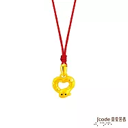 J&rsquo;code真愛密碼金飾 蛇麼都可愛硬金墜子 送紅繩