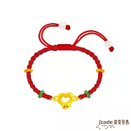 J&rsquo;code真愛密碼金飾 蛇麼都可愛硬金編織手鍊