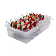 《MasterClass》英國 附蓋烤肉醃料盒 | 烤肉醃漬盒 叉架 烤肉醃肉 露營烤肉收納盒