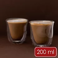 《La Cafetiere》英國 雙層玻璃杯2入 | 水杯 茶杯 咖啡杯 - 200ml - 200ml